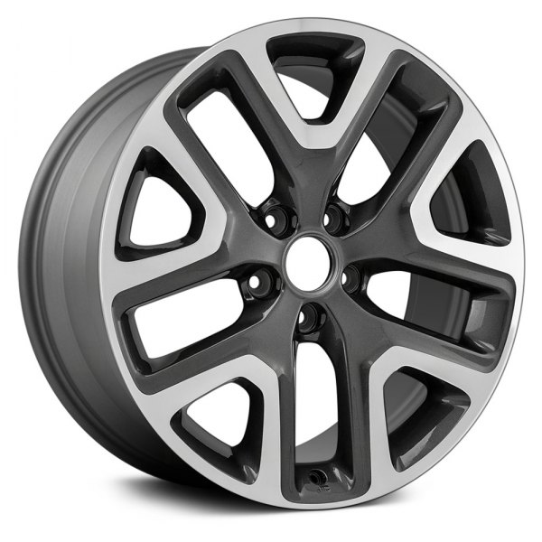 Replace® - 18 x 7 5 Y-Spoke Machined and Medium Charcoal Metallic Alloy Factory Wheel (Remanufactured)