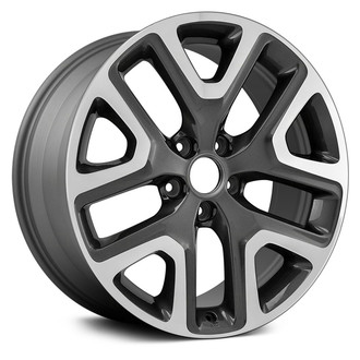 Replace® - 5 Y-Spoke Machined and Medium Charcoal Metallic 18x7 Alloy Factory Wheel - Remanufactured