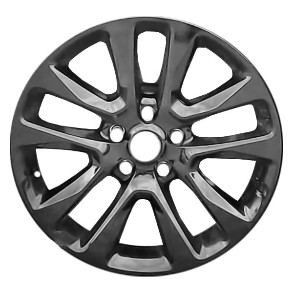 Replace® - 20 x 8 5 V-Spoke Painted Gloss Black Alloy Factory Wheel (Replica)