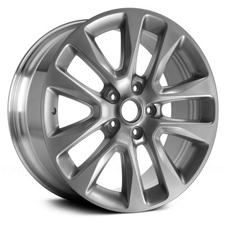 Replace® - 5 V-Spoke Polished and Dark Charcoal 20x8 Alloy Factory Wheel - Remanufactured