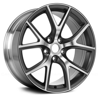 Replace® - 5 Y-Spoke Polished Medium Charcoal Metallic 20x10 Alloy Factory Wheel - Remanufactured