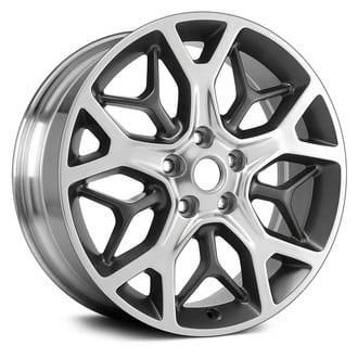 Replace® - 10 Y-Spoke Polished and Medium Charcoal Metallic 20x8 Alloy Factory Wheel - Remanufactured