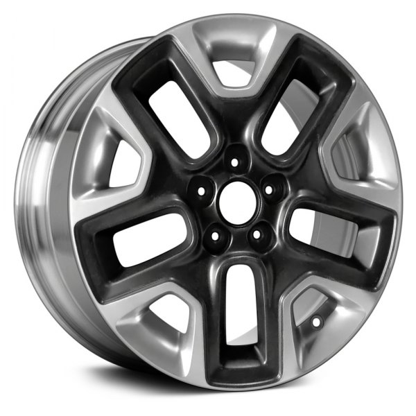 Replace® - 17 x 6.5 10-Slot Polished and Black Metallic Alloy Factory Wheel (Remanufactured)