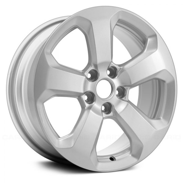 Replace® - 17 x 7 5-Spoke Sparkle Silver Alloy Factory Wheel (Remanufactured)