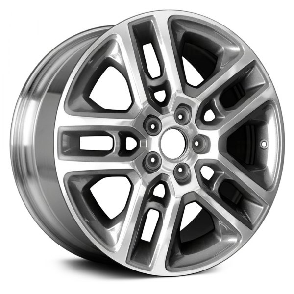 Replace® - 17 x 7 Double 5-Spoke Polished and Medium Charcoal Alloy Factory Wheel (Factory Take Off)