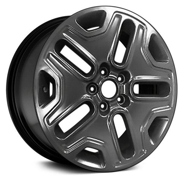 Replace® - 17 x 6.5 10-Slot Black Alloy Factory Wheel (Remanufactured)