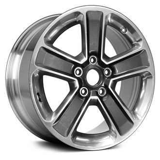 Replace® - 5-Spoke Polished and Medium Charcoal Metallic 18x7.5 Alloy Factory Wheel - Remanufactured