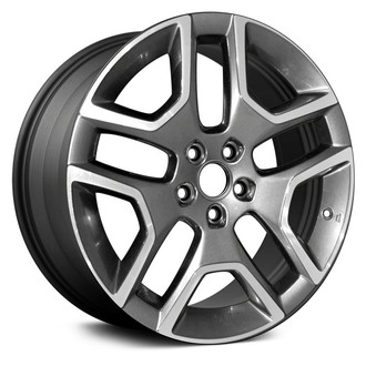 Replace® - 5 Split-Spoke Machined Dark Charcoal Metallic 19x7.5 Alloy Factory Wheel - Remanufactured