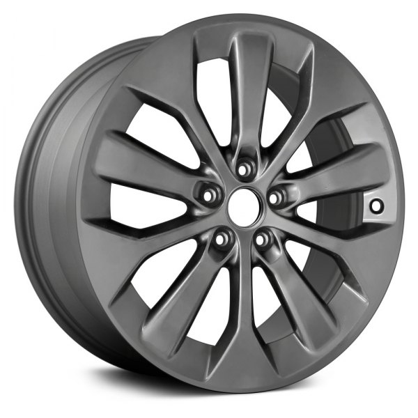 Replace® - 19 x 7.5 10 Alternating-Spoke Machined and Medium Charcoal Metallic Alloy Factory Wheel (Remanufactured)