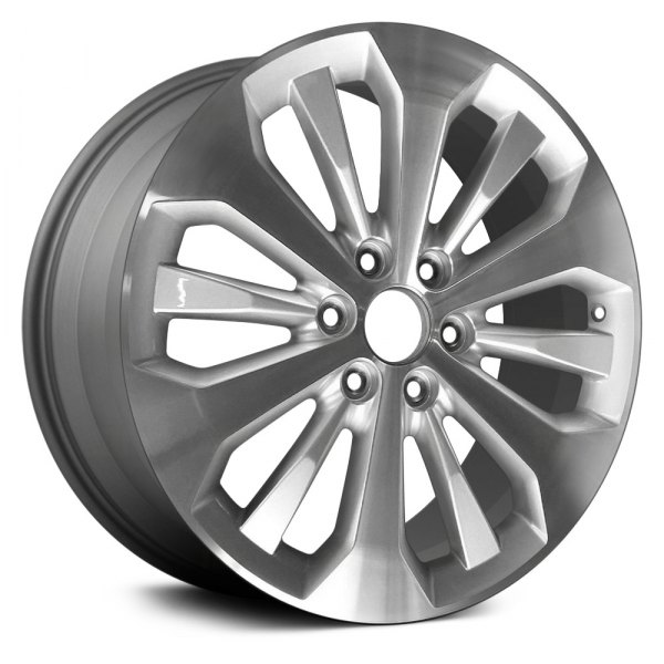 Replace® - 20 x 8.5 6 Double-Spoke Machined and Medium Charcoal Alloy Factory Wheel (Remanufactured)