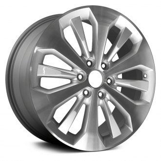 Replace Alyu35 12 Slot Machined And Medium Charcoal x8 5 Alloy Factory Wheel Remanufactured