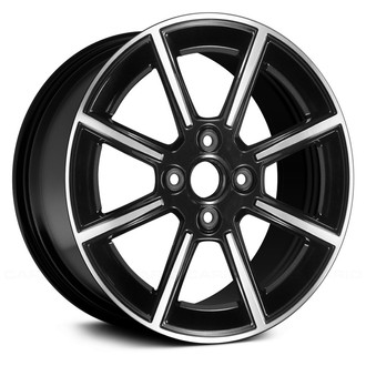 Replace® - 8 I-Spoke Machined and Black 16x6.5 Alloy Factory Wheel - Remanufactured