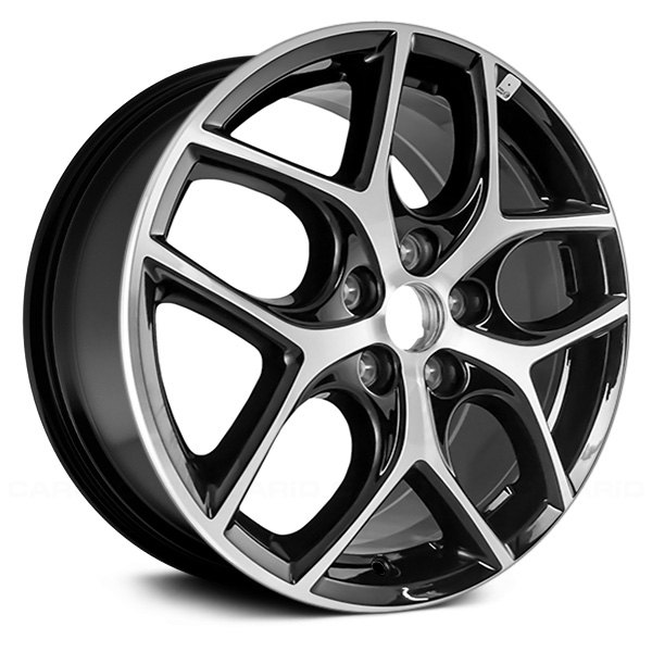 Replace® - 17 x 7 5 Y-Spoke Machined and Black Alloy Factory Wheel (Remanufactured)