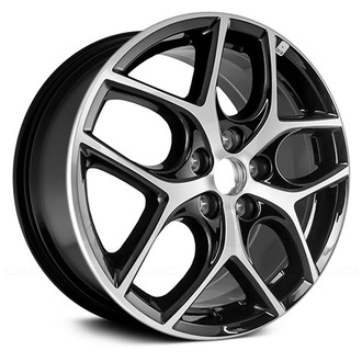 Replace® - 5 Y-Spoke Machined and Black 17x7 Alloy Factory Wheel - Remanufactured