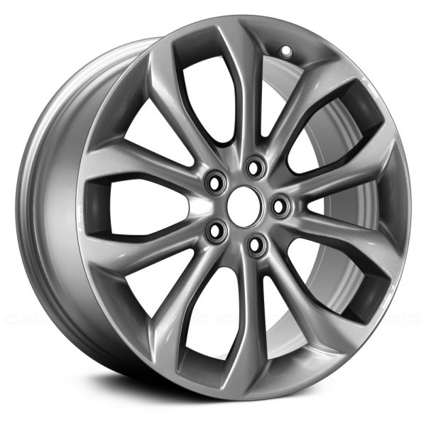 Replace® - 18 x 8 5 V-Spoke Hyper Silver Alloy Factory Wheel (Remanufactured)