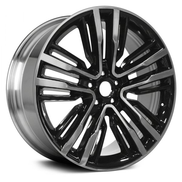 Replace® - 20 x 9 Multi 5-Spoke Dark Smoked Hyper Silver Polished Alloy Factory Wheel (Factory Take Off)