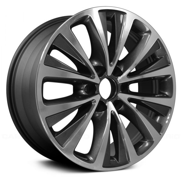 Replace® - 20 x 8.5 6 V-Spoke Charcoal Alloy Factory Wheel (Remanufactured)