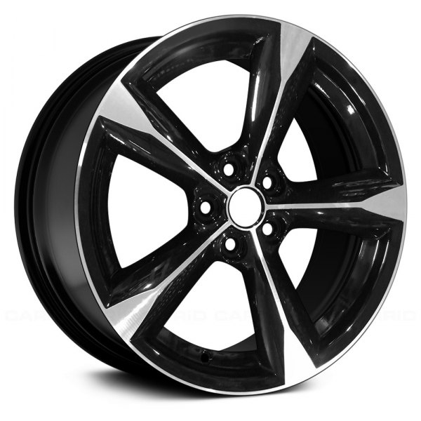 Replace® - 18 x 8 5-Spoke Machined and Black Alloy Factory Wheel (Remanufactured)