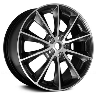 Replace® - 5 V-Spoke Machined and Black 19x8.5 Alloy Factory Wheel - Remanufactured