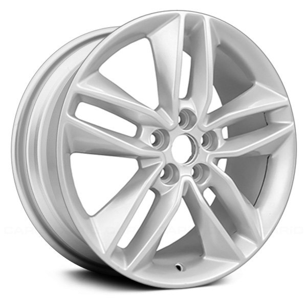 Replace® - 18 x 8 Double 5-Spoke Bright Sparkle Silver Metallic Alloy Factory Wheel (Remanufactured)