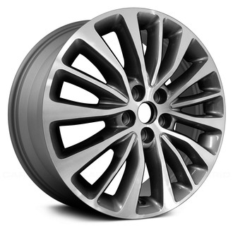 Replace® - 5 W-Spoke Machined and Dark Silver Metallic 18x8 Alloy Factory Wheel - Remanufactured