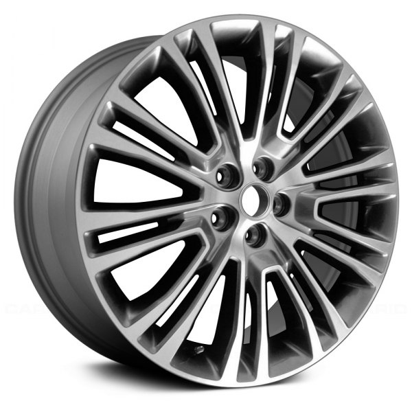 Replace® - 20 x 8 10 Double I-Spoke Machined and Dark Silver Metallic Alloy Factory Wheel (Remanufactured)