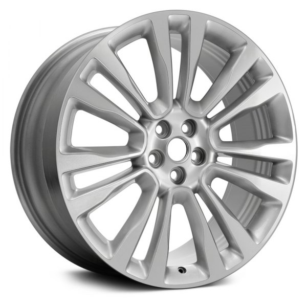 Replace® - 21 x 9 7 V-Spoke Machined and Bright Silver Metallic Alloy Factory Wheel (Remanufactured)