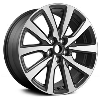 Replace® - 10 Spiral-Spoke Machined and Dark Charcoal Metallic 18x8 Alloy Factory Wheel - Remanufactured