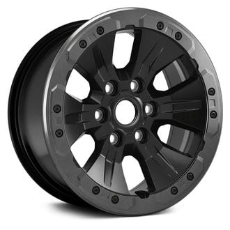 Replace® - 6-Slot Black 17x8.5 Alloy Factory Wheel - Remanufactured