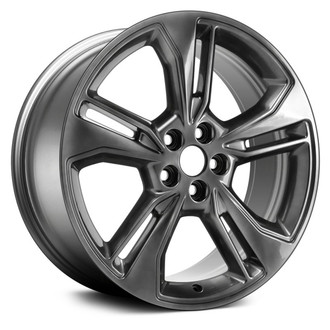 Replace® - Double 5-Spoke d Deep Black Smoked Hyper Silver 19x8 Alloy Factory Wheel - Remanufactured