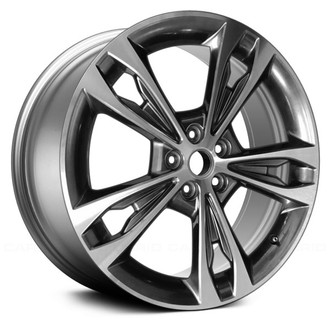 Replace® - Double 5-Spoke Machined and Hyper Silver 19x8 Alloy Factory Wheel - Remanufactured