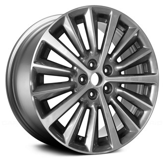 Replace® - 15 Alternating-Spoke Machined and Dark Smoked Hyper Silver 18x8 Alloy Factory Wheel - Remanufactured
