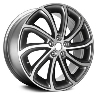 Replace® - 10 Spiral-Spoke Machined and Dark Hyper Silver 19x8 Alloy Factory Wheel - Remanufactured