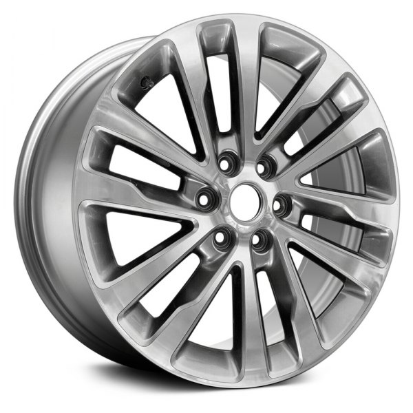 Replace® - 20 x 8.5 6 V-Spoke Machined and Deep Black Smoked Hyper Alloy Factory Wheel (Remanufactured)