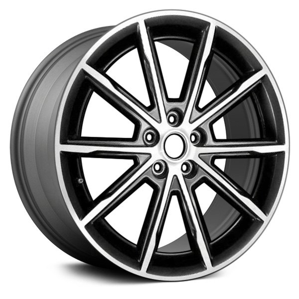 Replace® - 19 x 8.5 10 I-Spoke Machined Medium Charcoal Metallic Alloy Factory Wheel (Remanufactured)