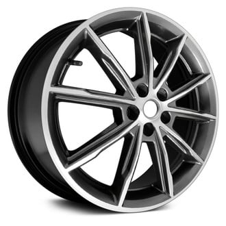 Replace® - 10 I-Spoke Machined With Black Matte Clear Accents 19x8.5 Alloy Factory Wheel - Remanufactured