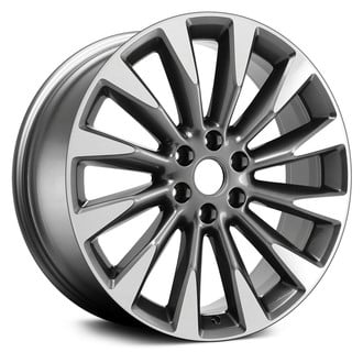 Replace® - 12 I-Spoke Dark Smoked Hypersilver 22x9.5 Alloy Factory Wheel - Remanufactured