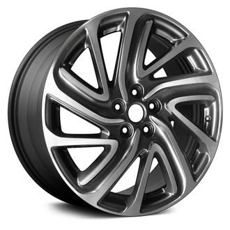 Replace® - 10-Spoke Machined Dark Charcoal Metallic 19x8 Alloy Factory Wheel - Remanufactured