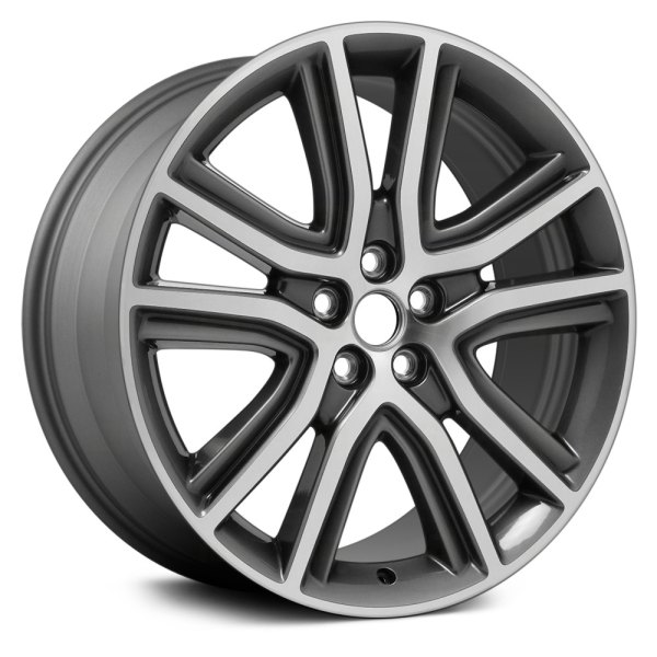 Replace® - 20 x 8 5 V-Spoke Machined and Medium Charcoal Metallic Alloy Factory Wheel (Remanufactured)