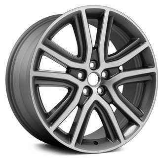 Replace® - 5 V-Spoke Machined and Medium Charcoal Metallic 20x8 Alloy Factory Wheel - Remanufactured