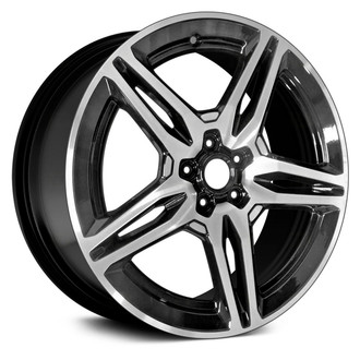 Replace® - Double 5-Spoke Black 19x8 Alloy Factory Wheel - Remanufactured