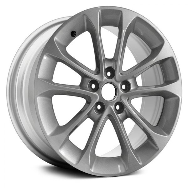 Replace® - 17 x 7.5 5 V-Spoke Silver Alloy Factory Wheel (Replica)