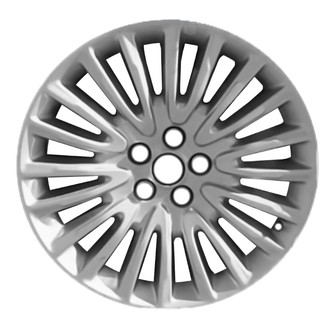 Replace® - 20-Spoke Painted Light Silver Metallic 18x8 Alloy Factory Wheel - Remanufactured