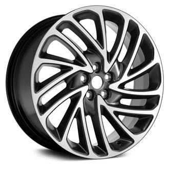 Replace® - 15 Spiral-Spoke Machined and Black 20x8 Alloy Factory Wheel - Remanufactured