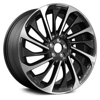 Replace® - 16-Spoke Machined Dark Charcoal Metallic 22x9.5 Alloy Factory Wheel - Remanufactured