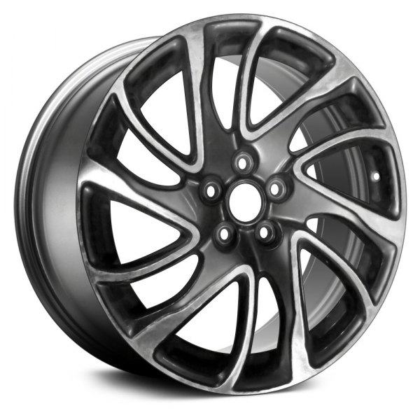 Replace® - 18 x 7.5 12 I-Spoke Machined Black Hypersilver Alloy Factory Wheel (Remanufactured)