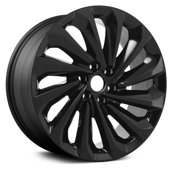 Replace® - 22 x 9.5 12-Spoke Black Alloy Factory Wheel (Remanufactured)