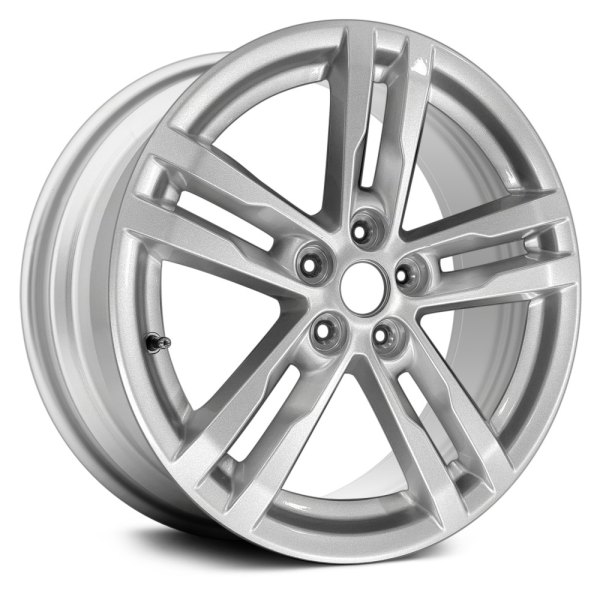 Replace® - 18 x 7.5 Double 5-Spoke Silver Alloy Factory Wheel (Factory Take Off)