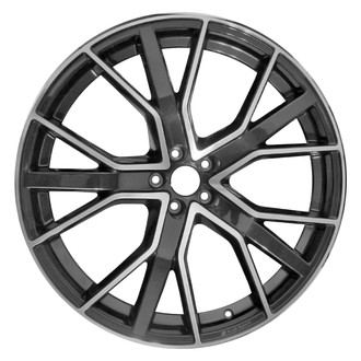 Replace® - Triple 5-Spoke Black Metallic with Machined Face 21x8.5 Alloy Factory Wheel - Remanufactured