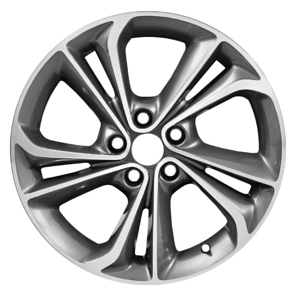 Replace® - 18 x 7.5 10 I-Spoke Machined Dark Bluish Charcoal Alloy Factory Wheel (Remanufactured)